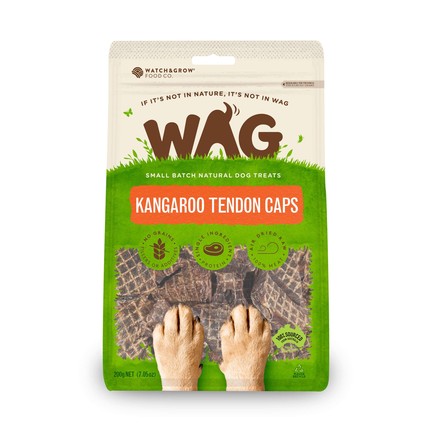 WAG Kangaroo Caps Dog Treats