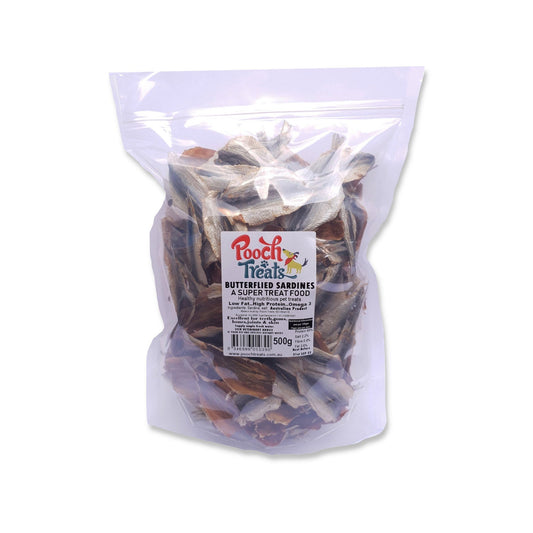 Pooch Treats Butterflied Sardines Dog Treats