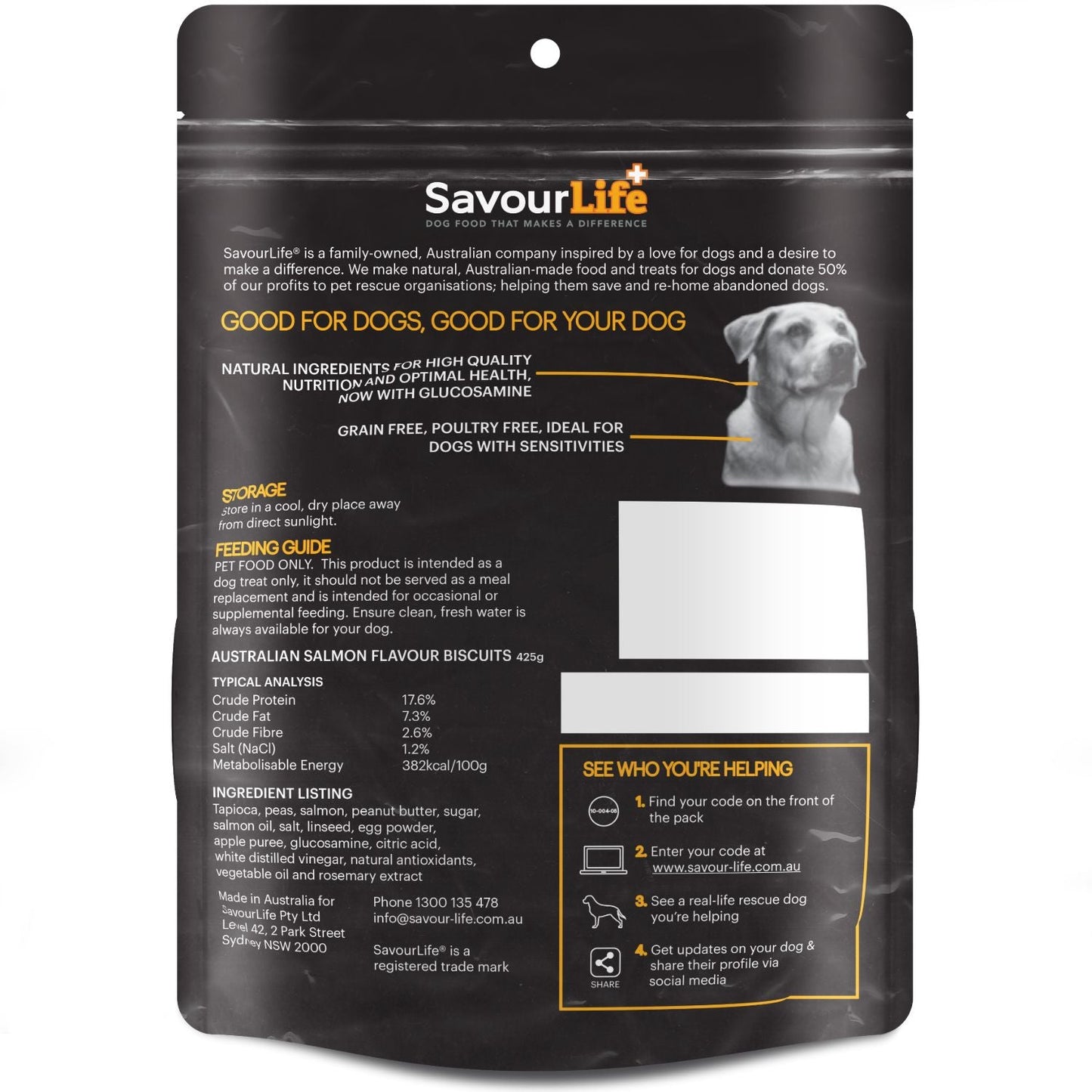 SavourLife Australian Grain Free Salmon Biscuits Dog Treats