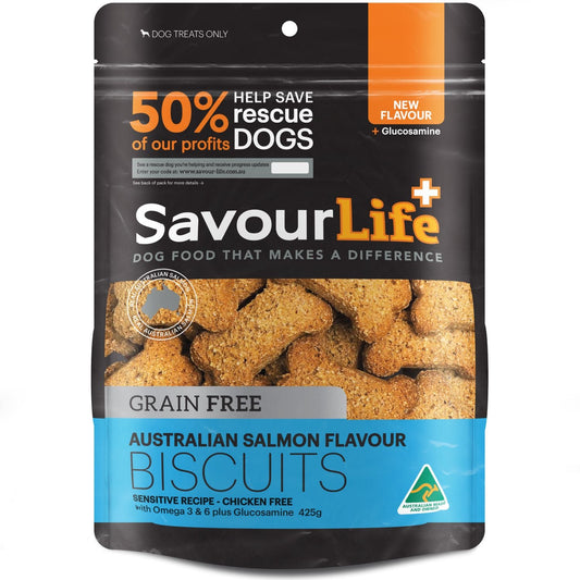 SavourLife Australian Grain Free Salmon Biscuits Dog Treats