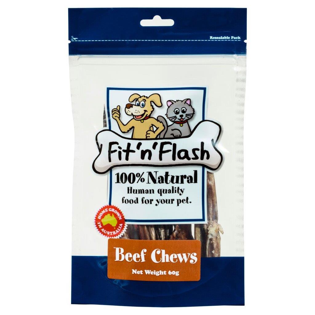 Fit 'n' Flash Beef Chews Dog Treats