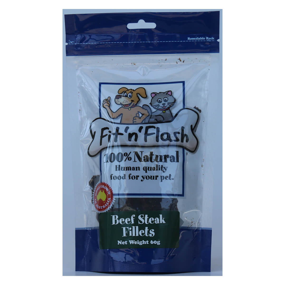 Fit 'n' Flash Beef Steak Fillets Dog Treats
