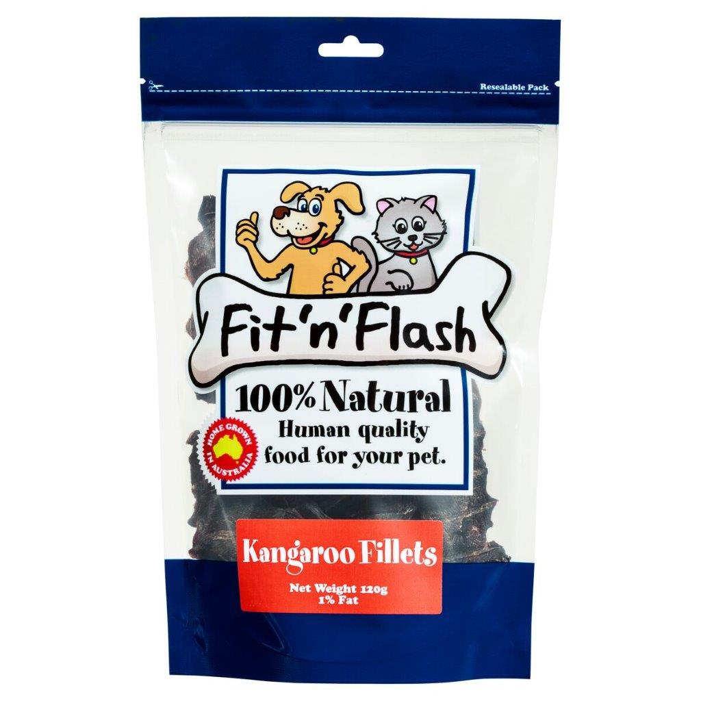 Fit 'n' Flash Kangaroo Fillet Dog Treats