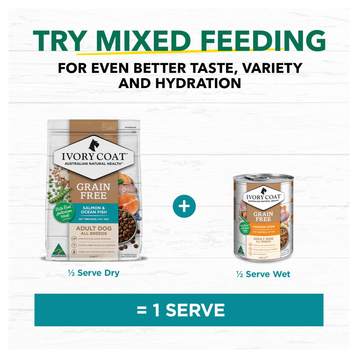 Ivory Coat Grain Free Adult Ocean Fish & Salmon Dry Dog Food