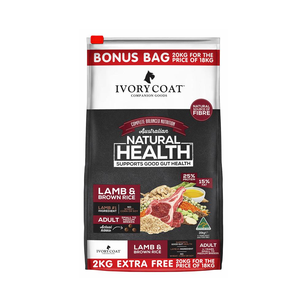 IVORY COAT LAMB & BROWN RICE 20KG