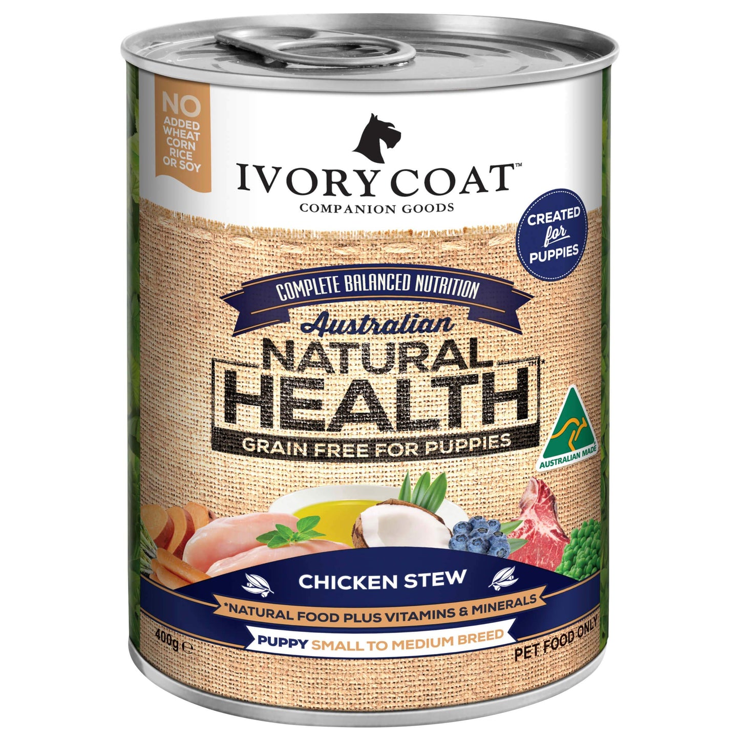 Ivory Coat Puppy Chicken Stew Grain Free Wet Dog Food