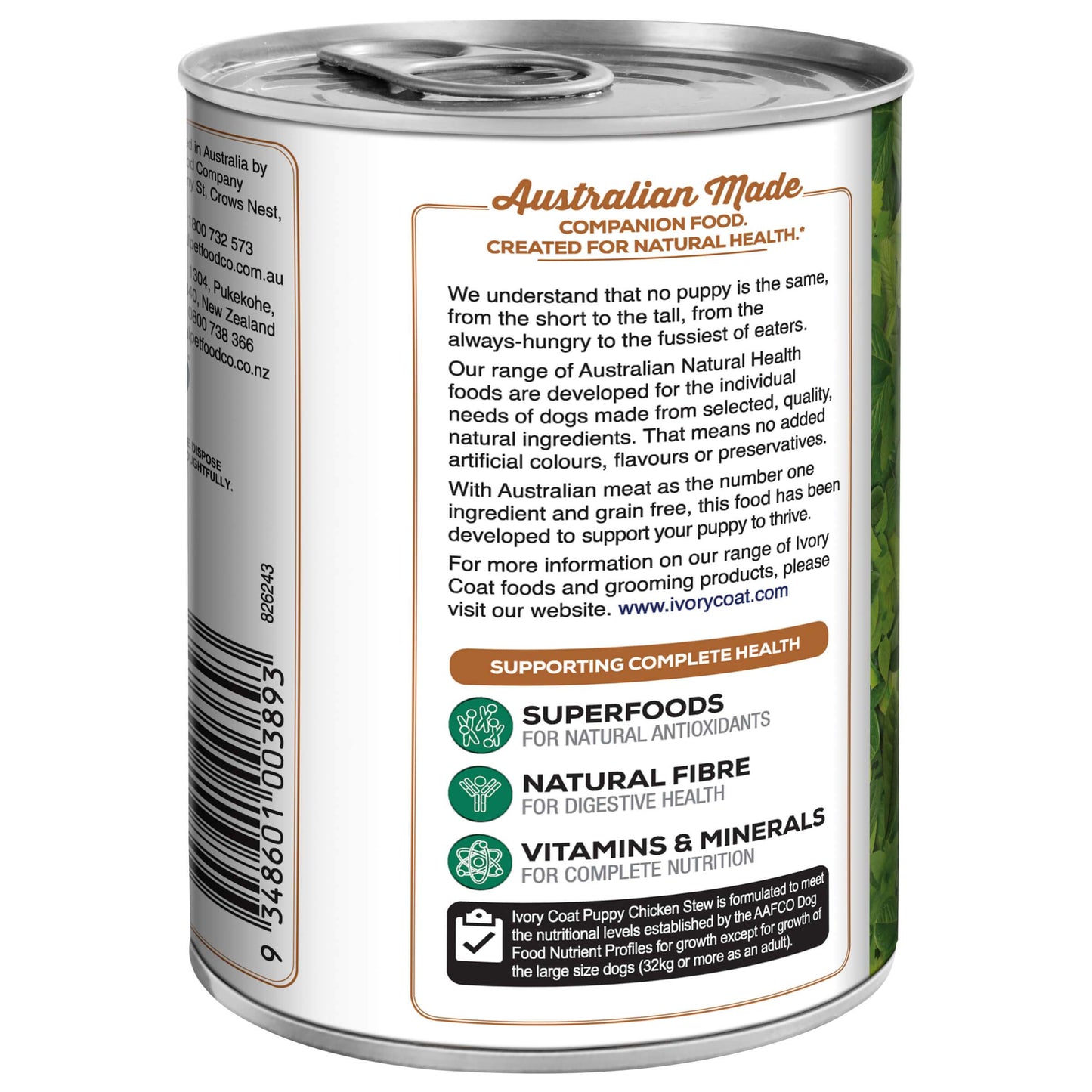 Ivory Coat Puppy Chicken Stew Grain Free Wet Dog Food