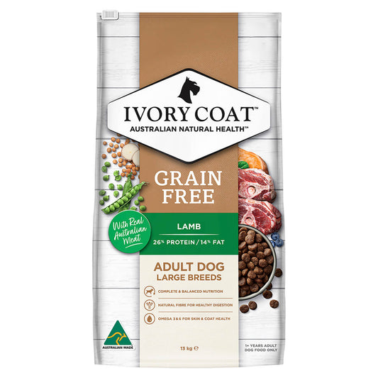 Ivory Coat Grain Free Large Breed Adult Lamb Dry Dog Food