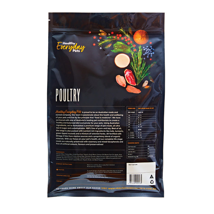 Healthy Everyday Pets Poultry Dry Cat Food