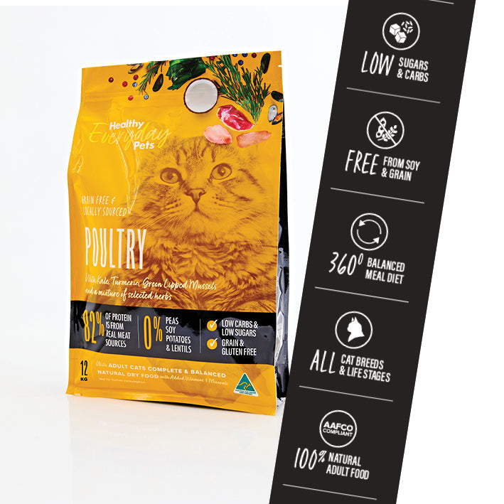 Healthy Everyday Pets Poultry Dry Cat Food
