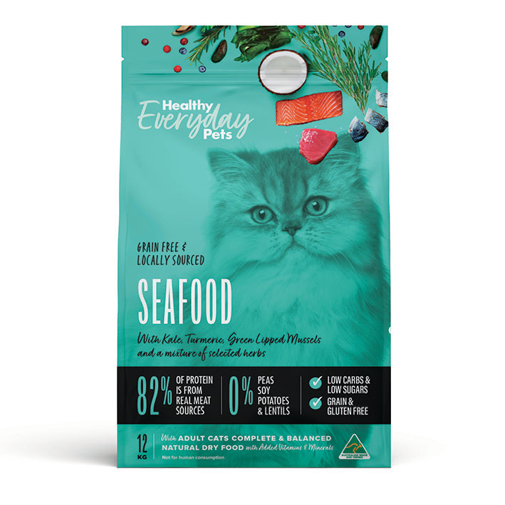 Healthy Everyday Pets Seafood Dry Cat Food