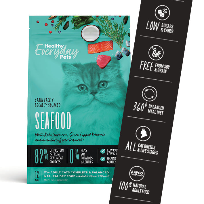 Healthy Everyday Pets Seafood Dry Cat Food