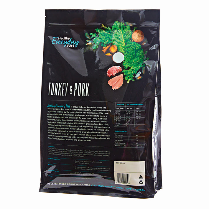 Healthy Everyday Pets Turkey & Pork Dry Dog Food