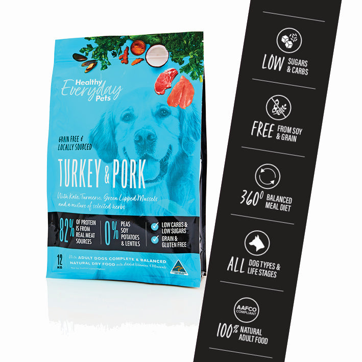 Healthy Everyday Pets Turkey & Pork Dry Dog Food