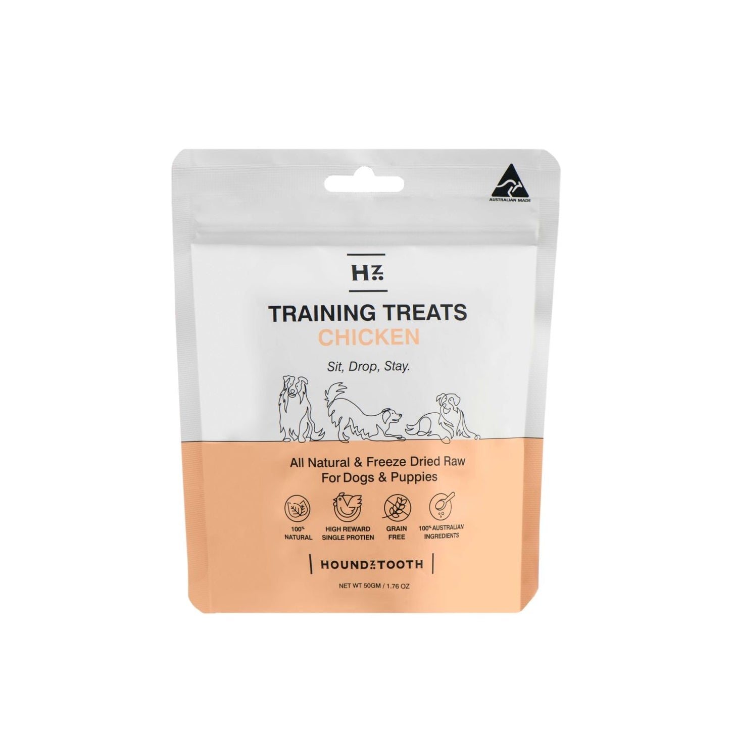 Houndztooth Chicken Training Treats Dog Treats