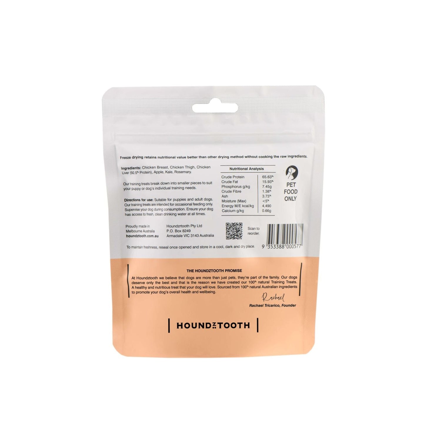 Houndztooth Chicken Training Treats Dog Treats