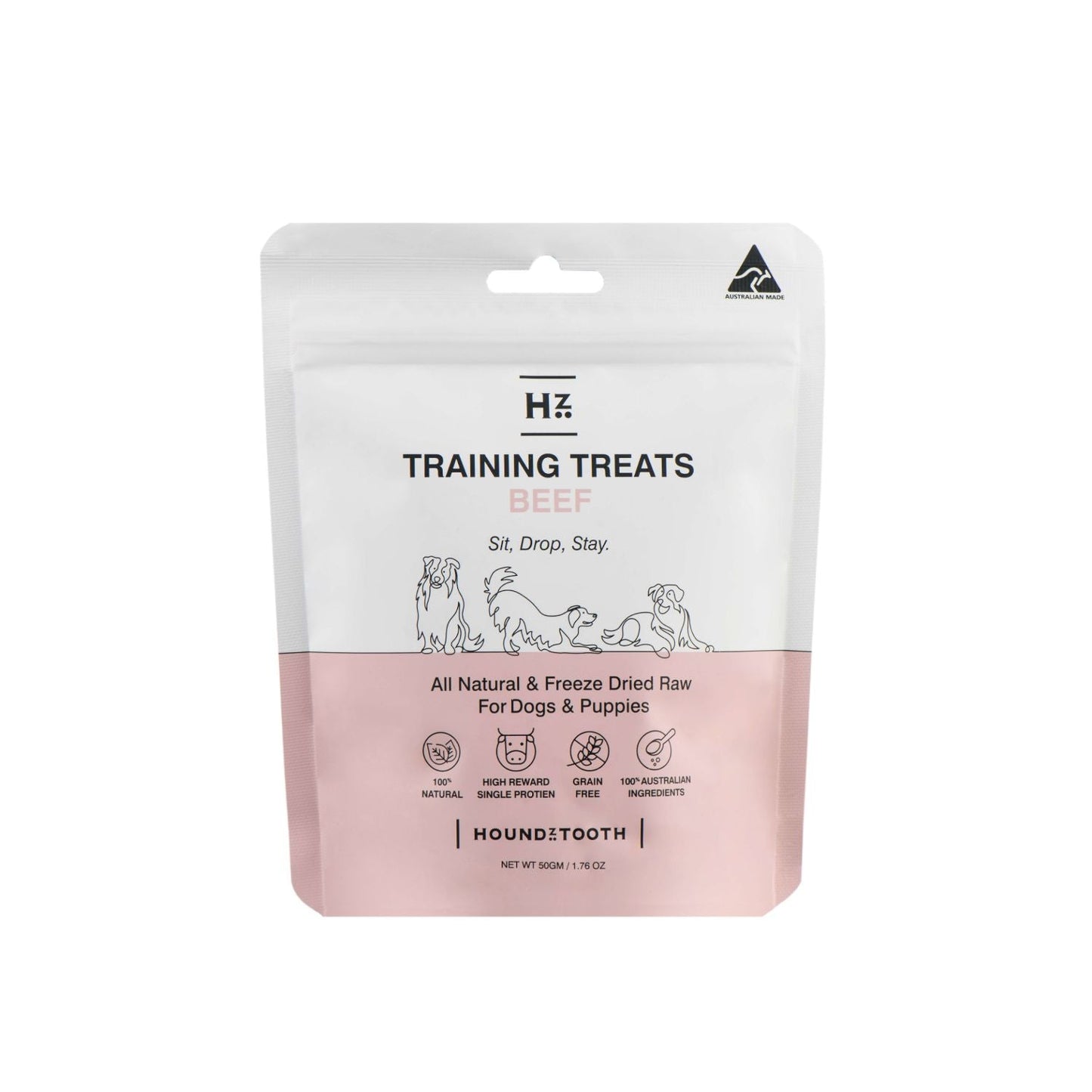 Houndztooth Beef Training Dog Treats