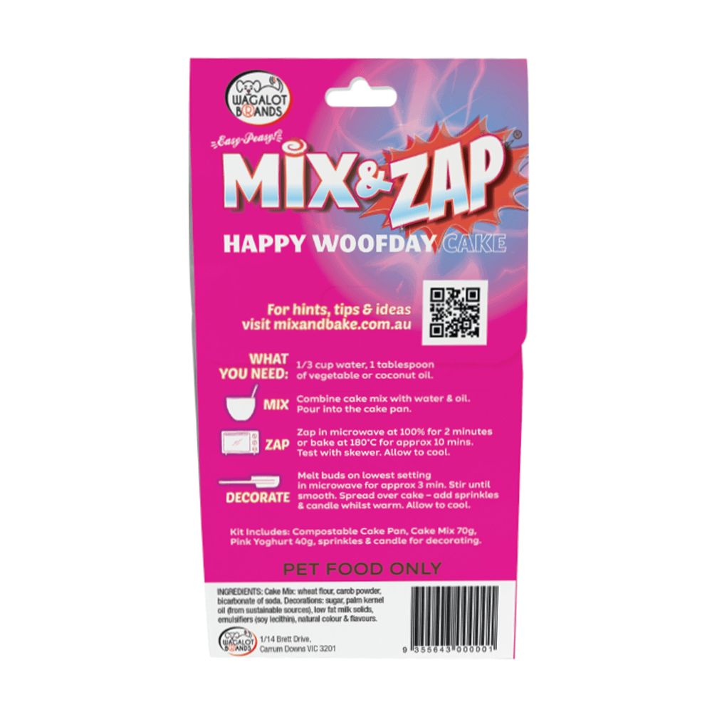 Mix & Zap Happy Woofday Cake Kit