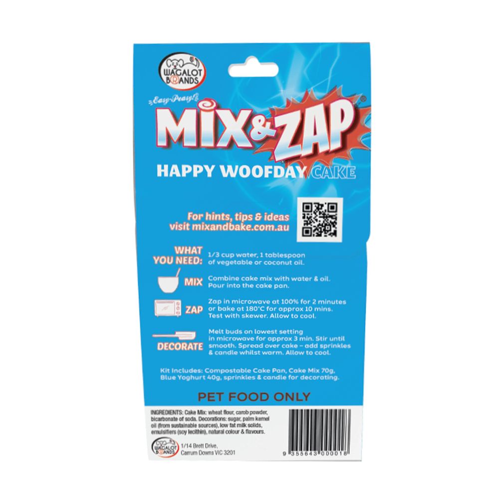 Mix & Zap Happy Woofday Cake Kit