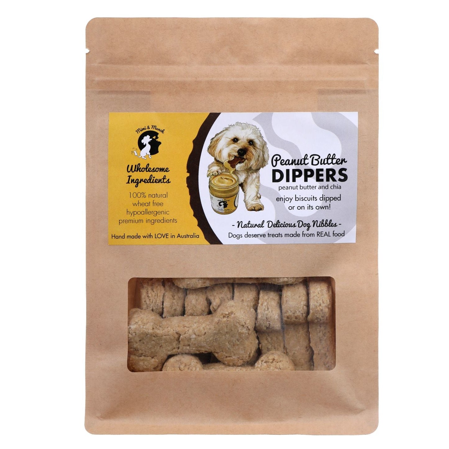 Mimi & Munch Peanut Butter Dippers Dog Treats