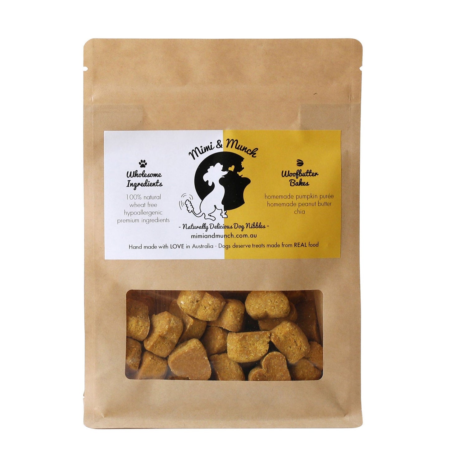Mimi & Munch Woofbutter Bakes Dog Treats 180g