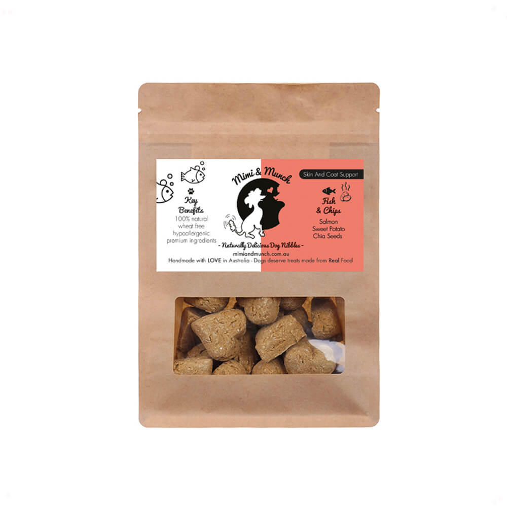 Mimi & Munch Fish & Chips Dog Treats 180g