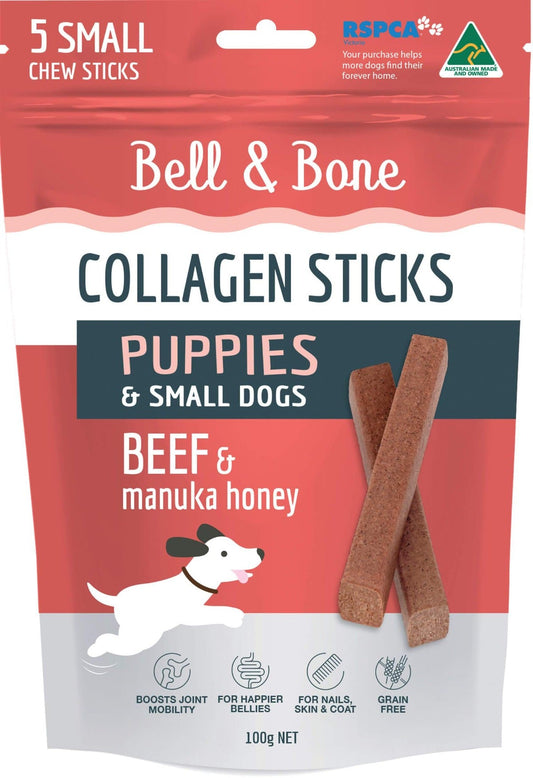 Bell & Bone Beef Collagen Sticks Puppy & Small Dog Treats