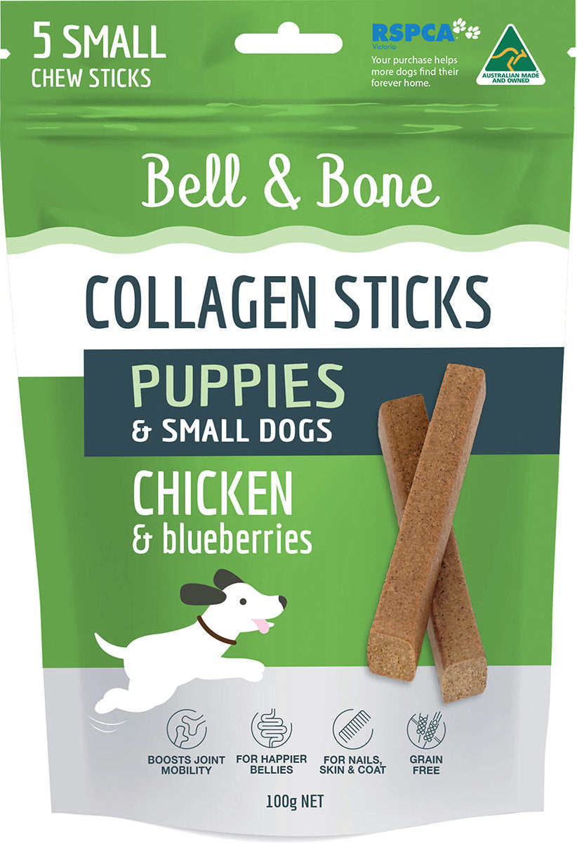 Bell & Bone Chicken Collagen Sticks Puppy & Small Dog Treats