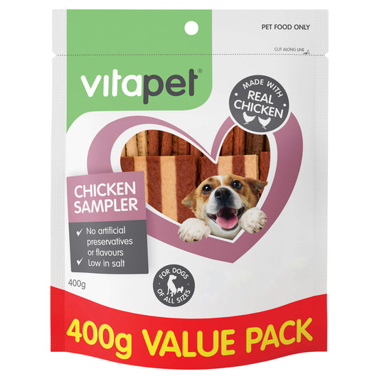 Vitapet Jerhigh Chicken Sampler Dog Treats
