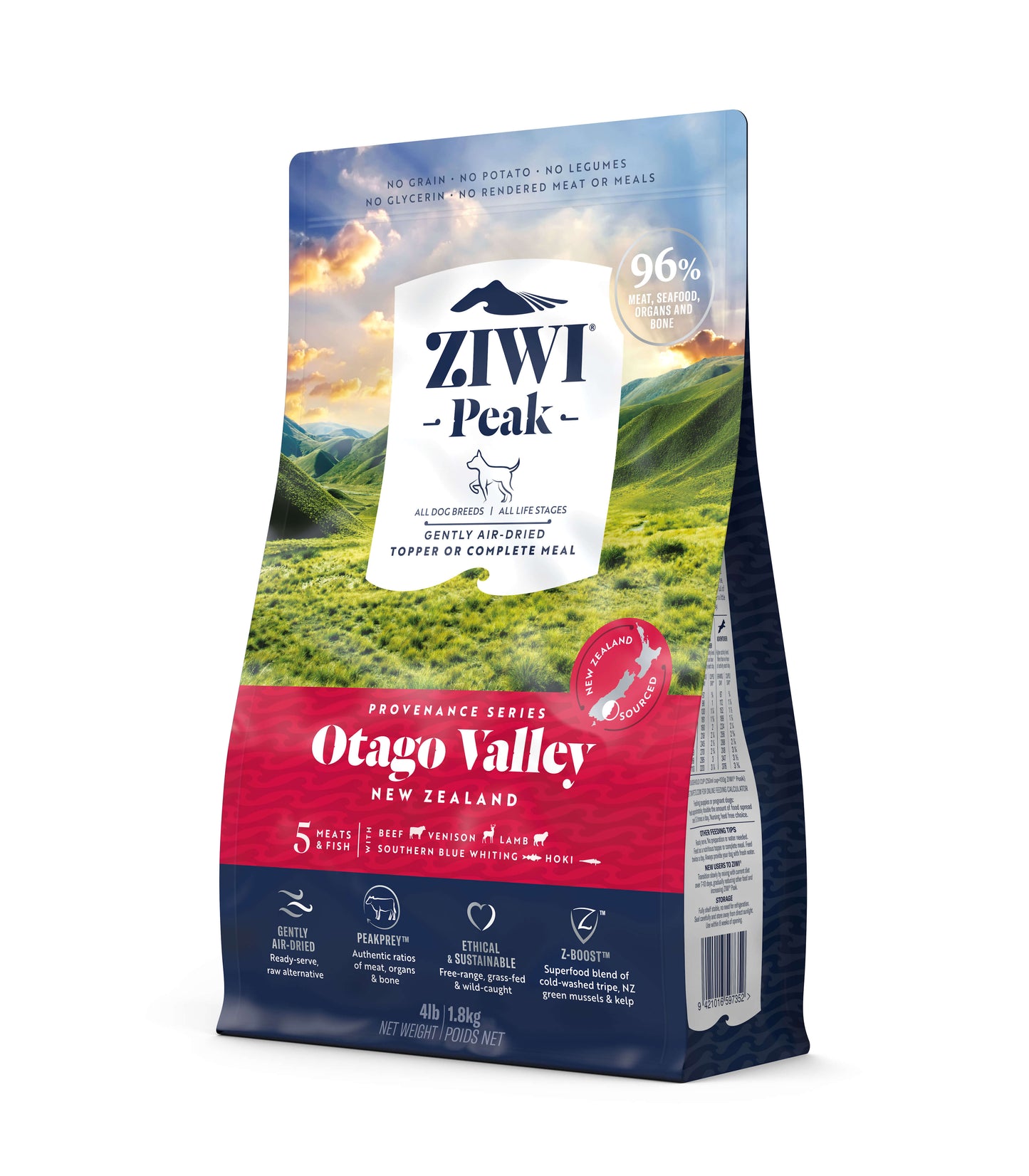 ZiwiPeak Air Dried Provenance Otago Valley Dry Dog Food