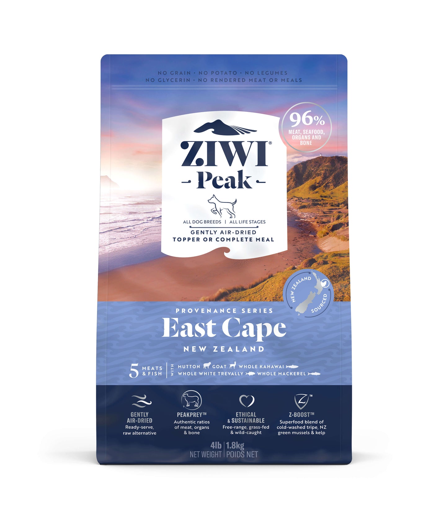 ZiwiPeak Air Dried Provenance East Cape Dry Dog Food