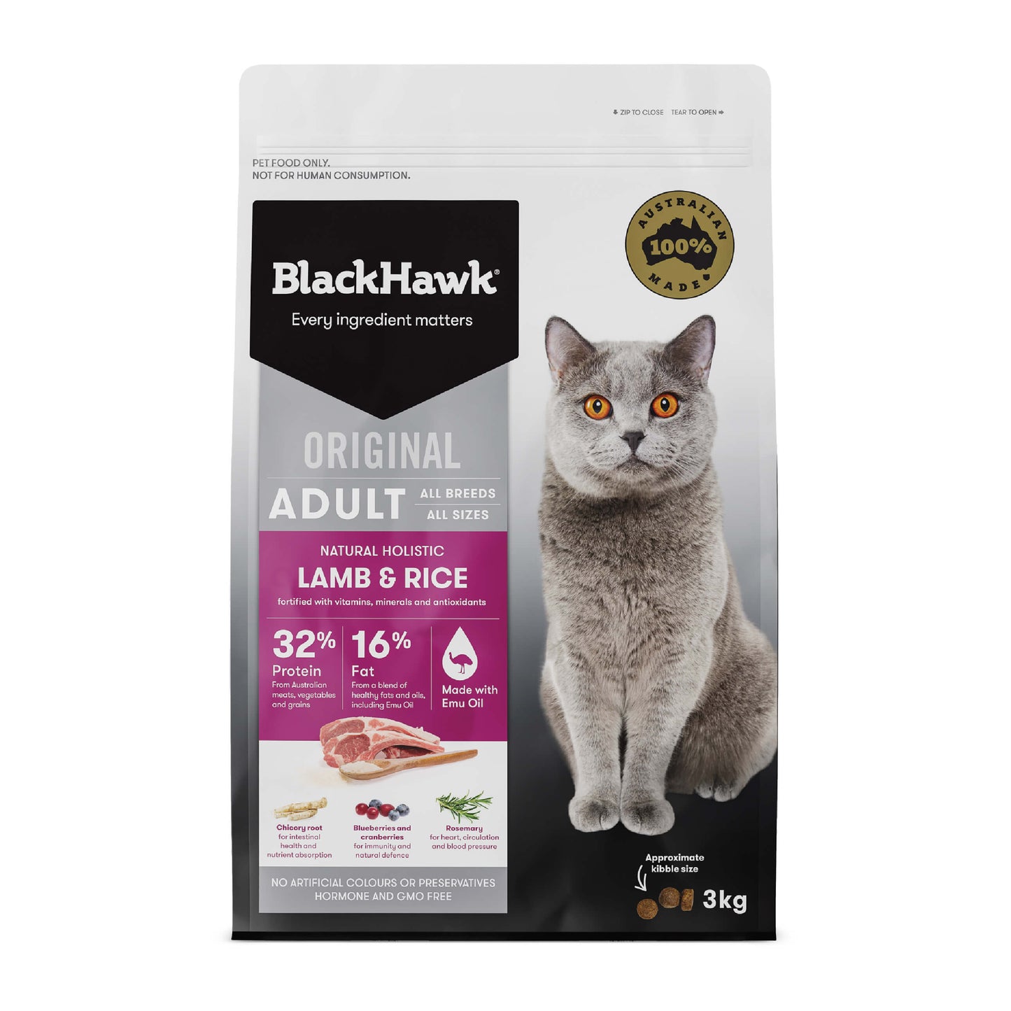 Black Hawk Original Adult Lamb Dry Cat Food