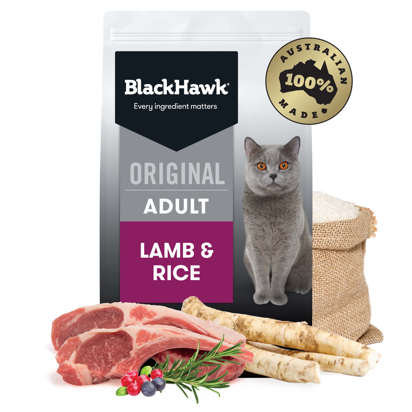 Black Hawk Original Adult Lamb Dry Cat Food