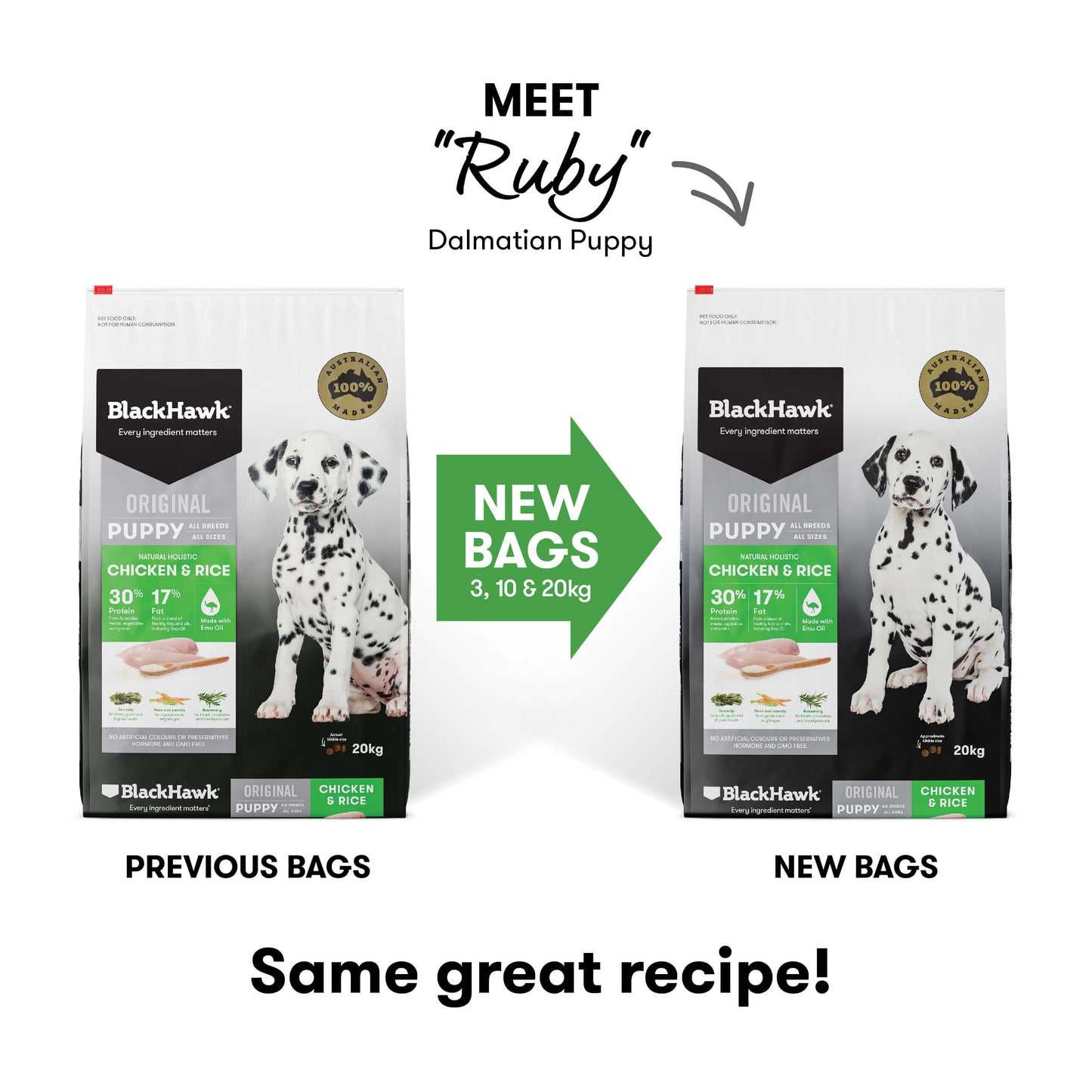 Black Hawk Original Puppy Chicken & Rice Dry Dog Food