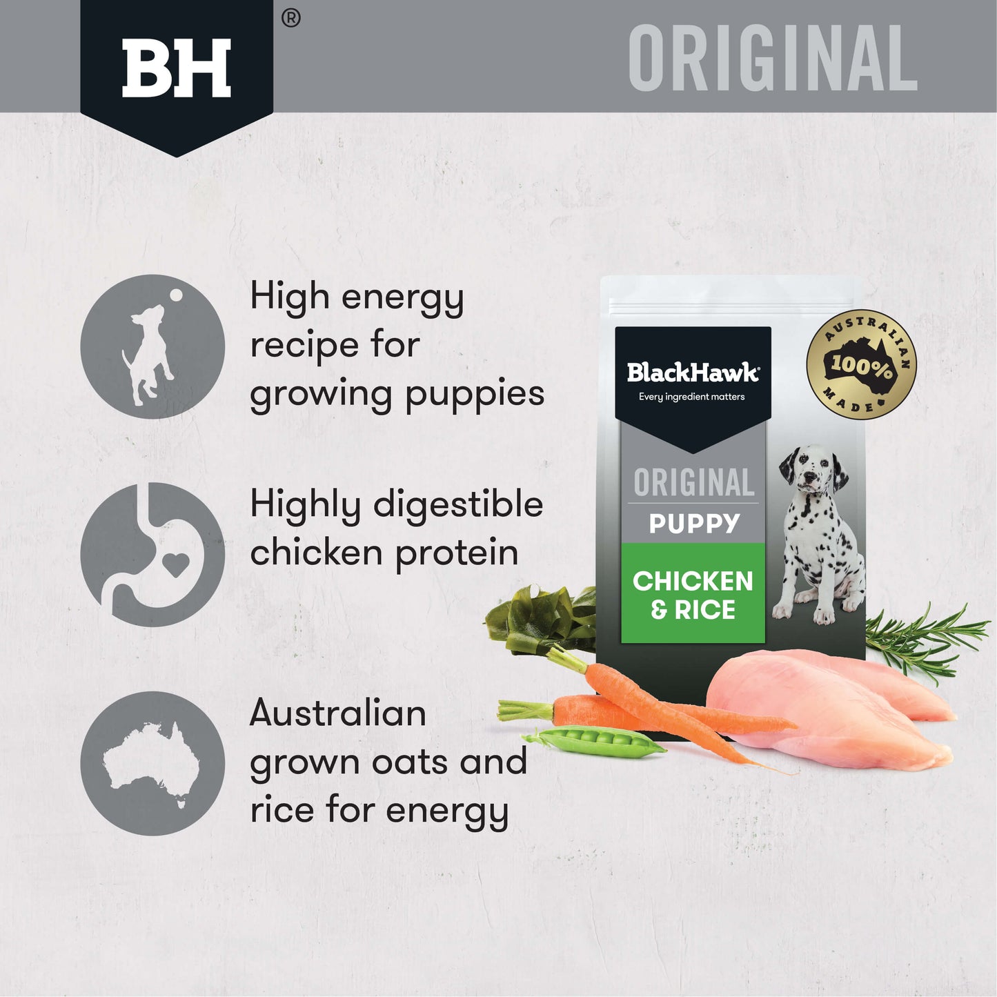 Black Hawk Original Puppy Chicken & Rice Dry Dog Food