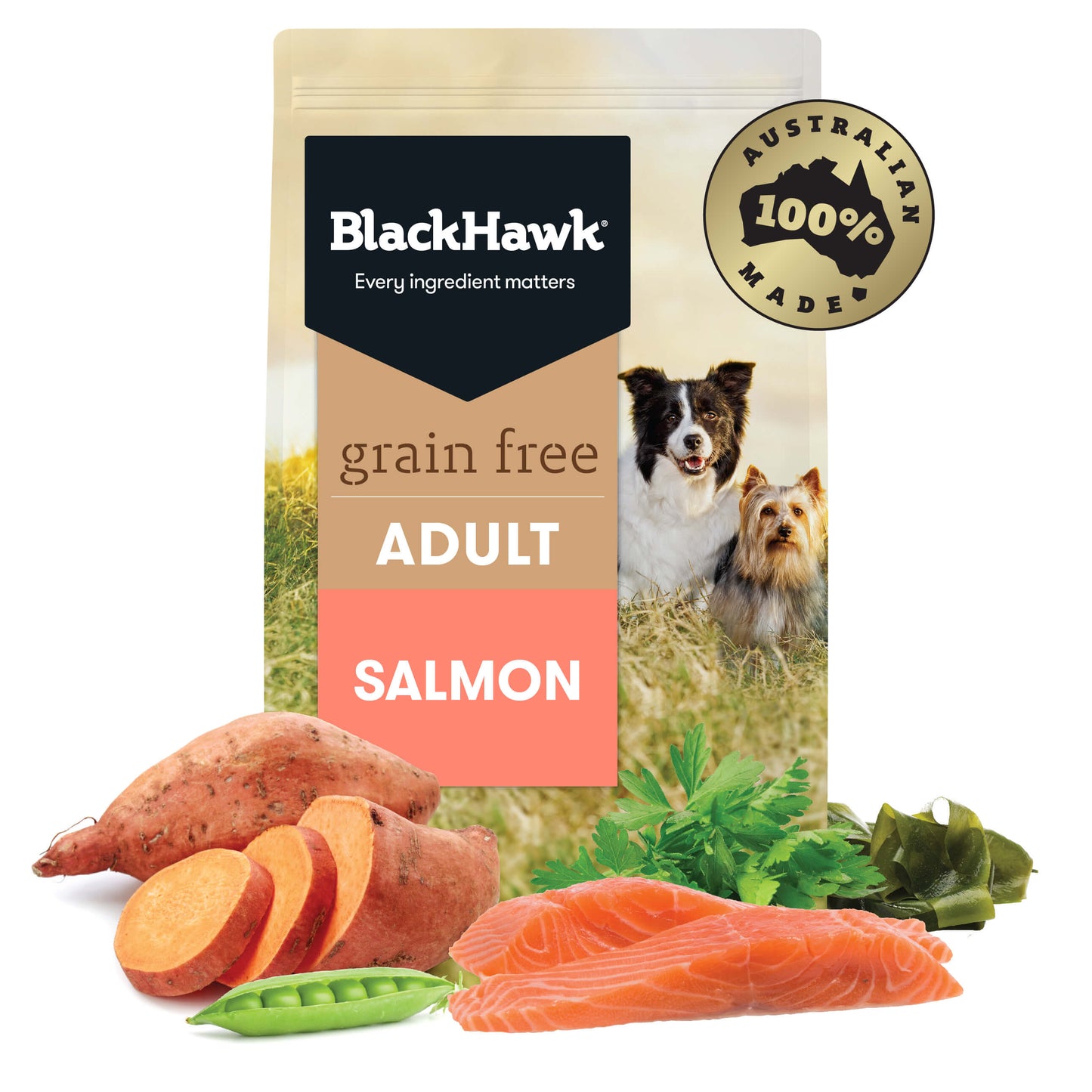 Black Hawk Grain Free Adult Salmon Dry Dog Food