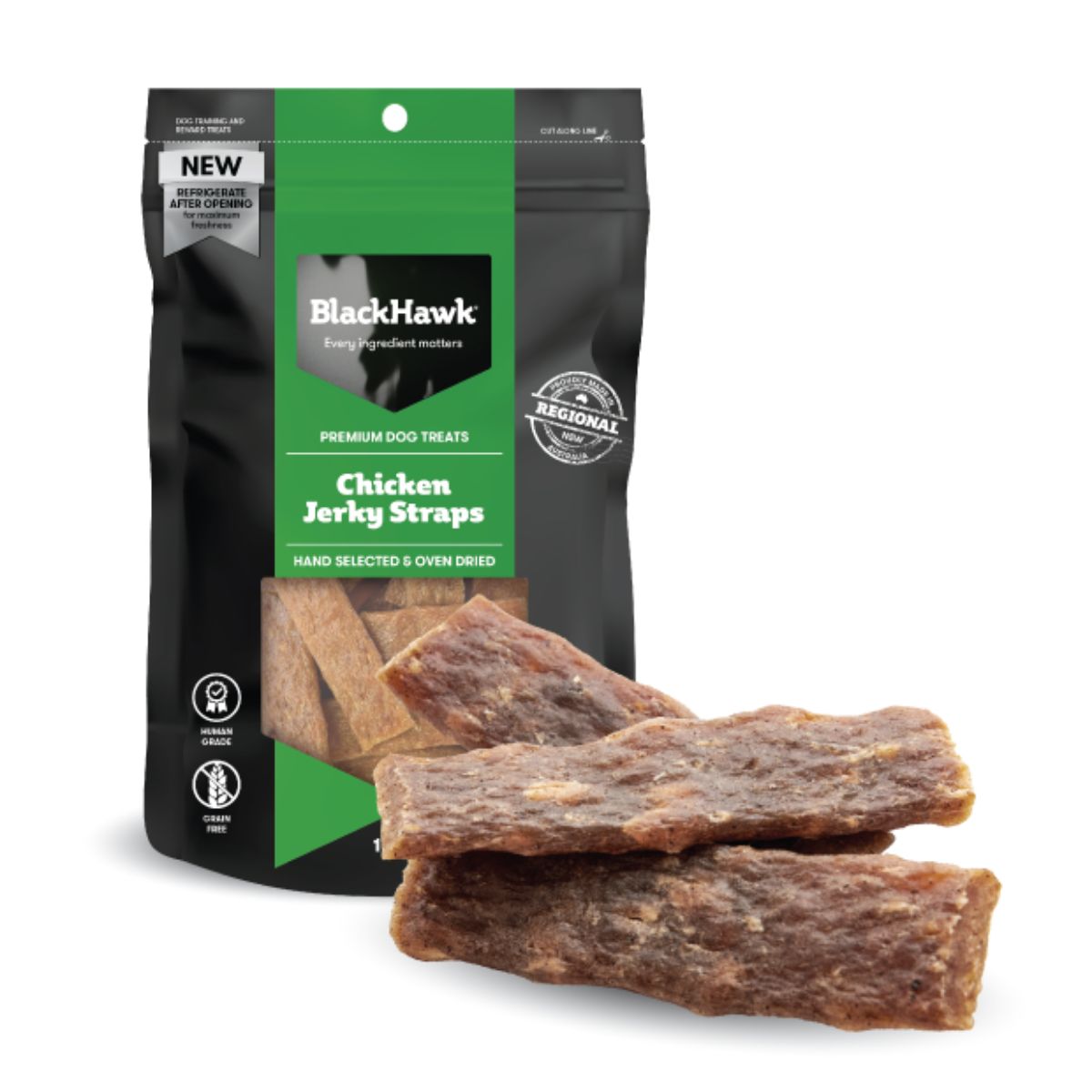 Black Hawk Chicken Jerky Straps Dog Treats