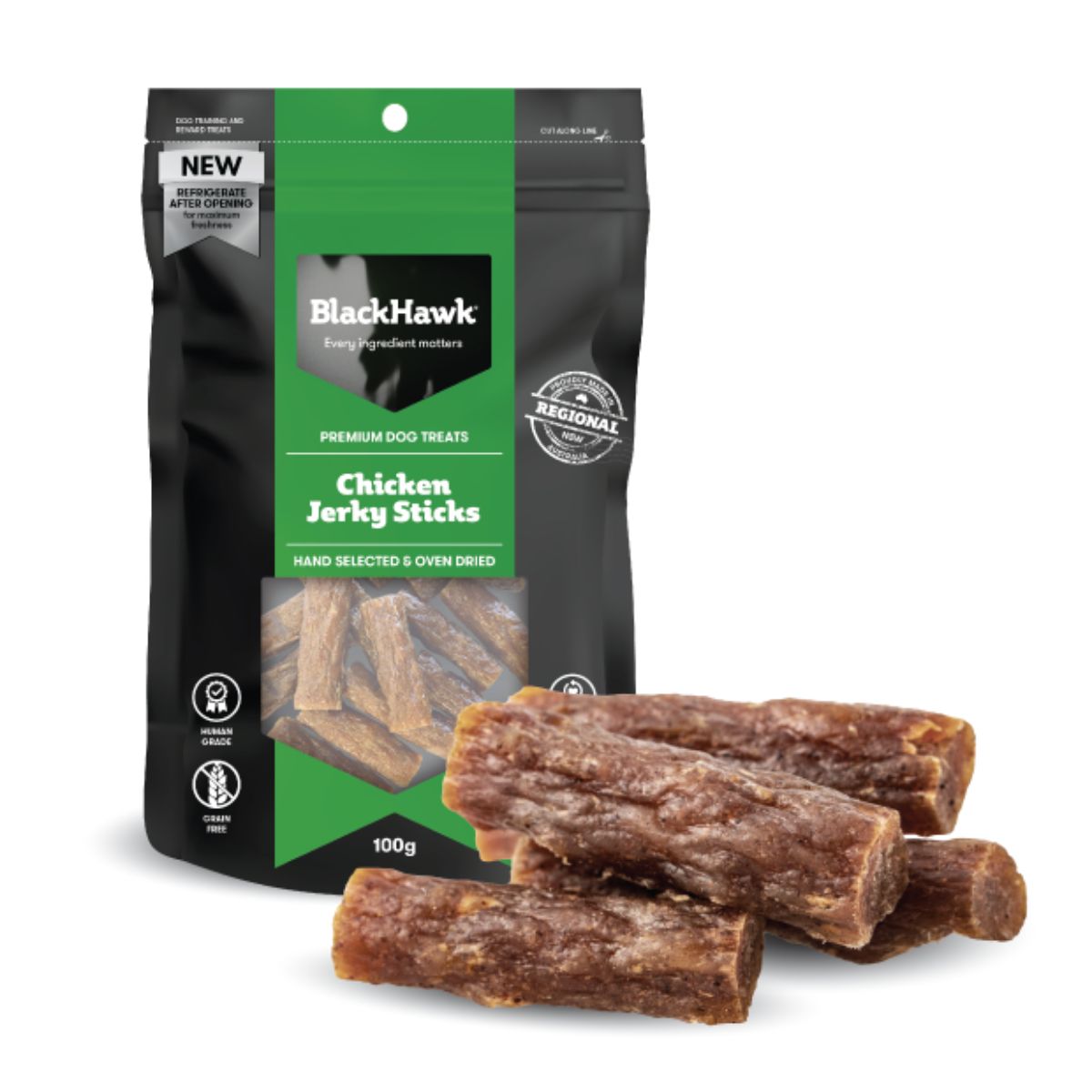 Black Hawk Chicken Jerky Sticks Dog Treats