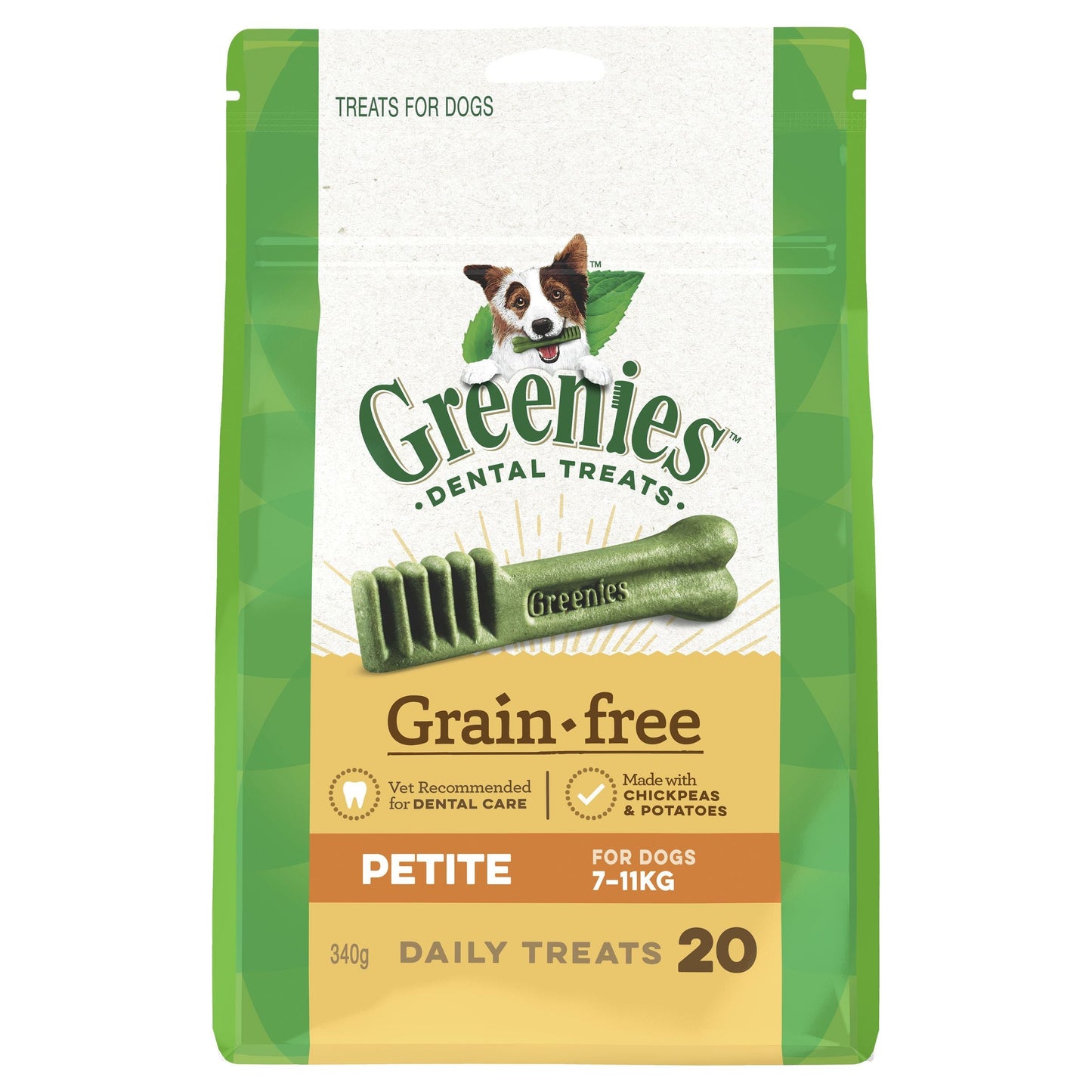 Greenies Grain Free Petite Dental Dog Treats Pack