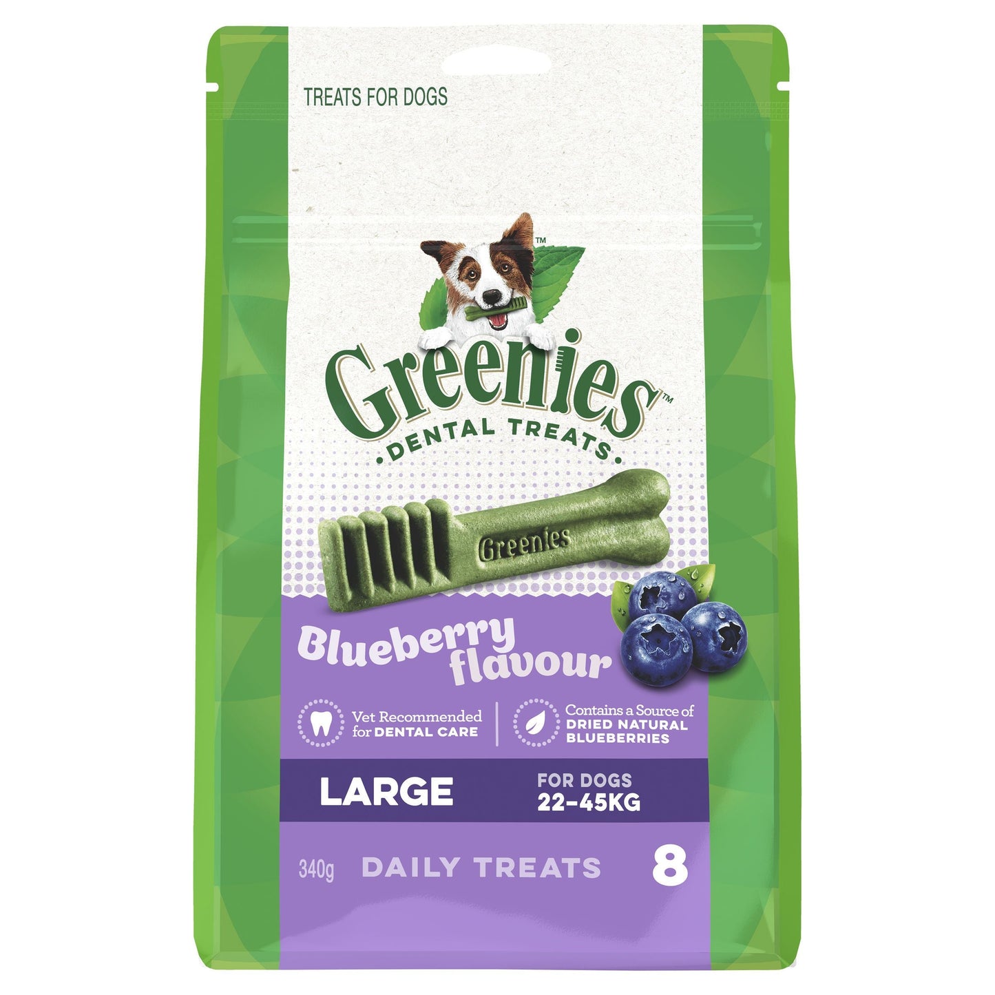 Greenies Blueberry Large Dental Chews Dog Treats