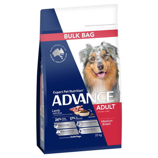 Advance Medium Breed Adult Lamb with Rice Dry Dog Food 20kg
