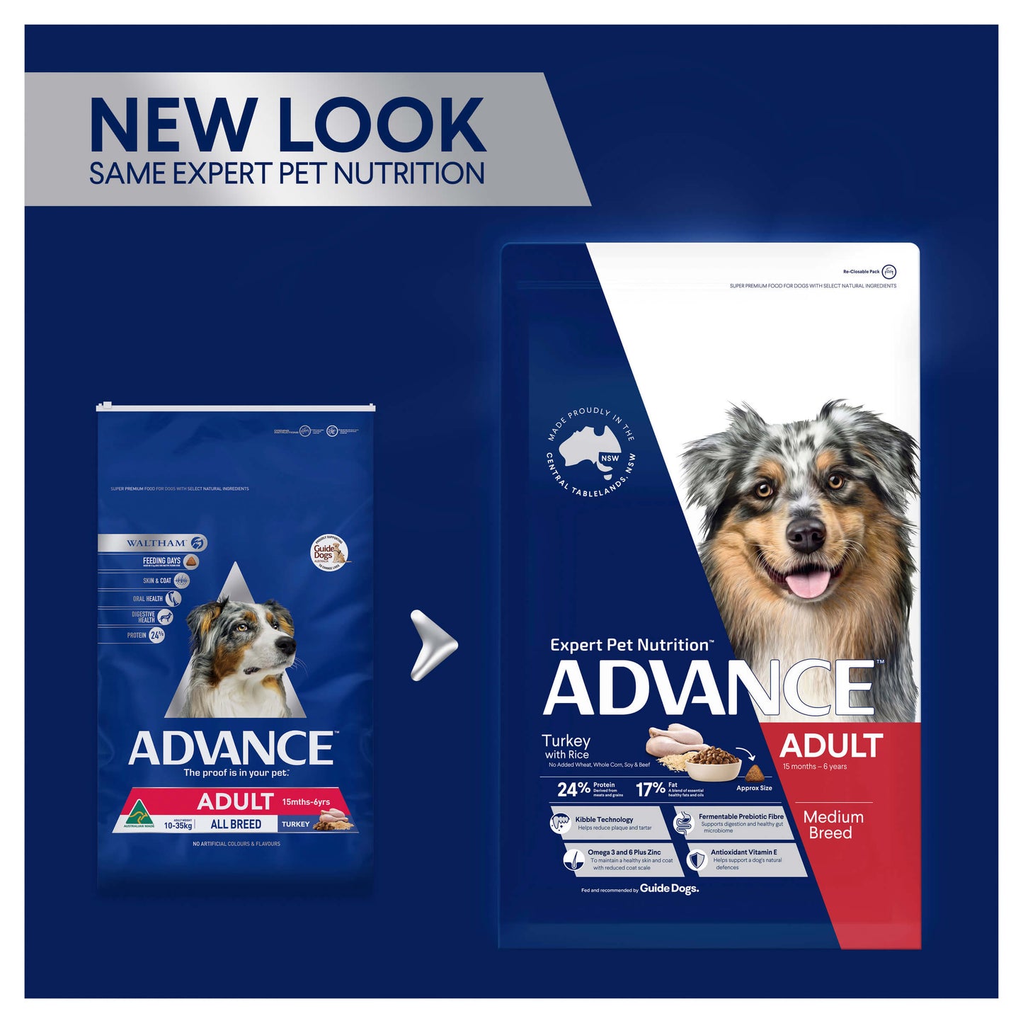 Advance Medium Breed Adult Turkey with Rice Dry Dog Food 20kg