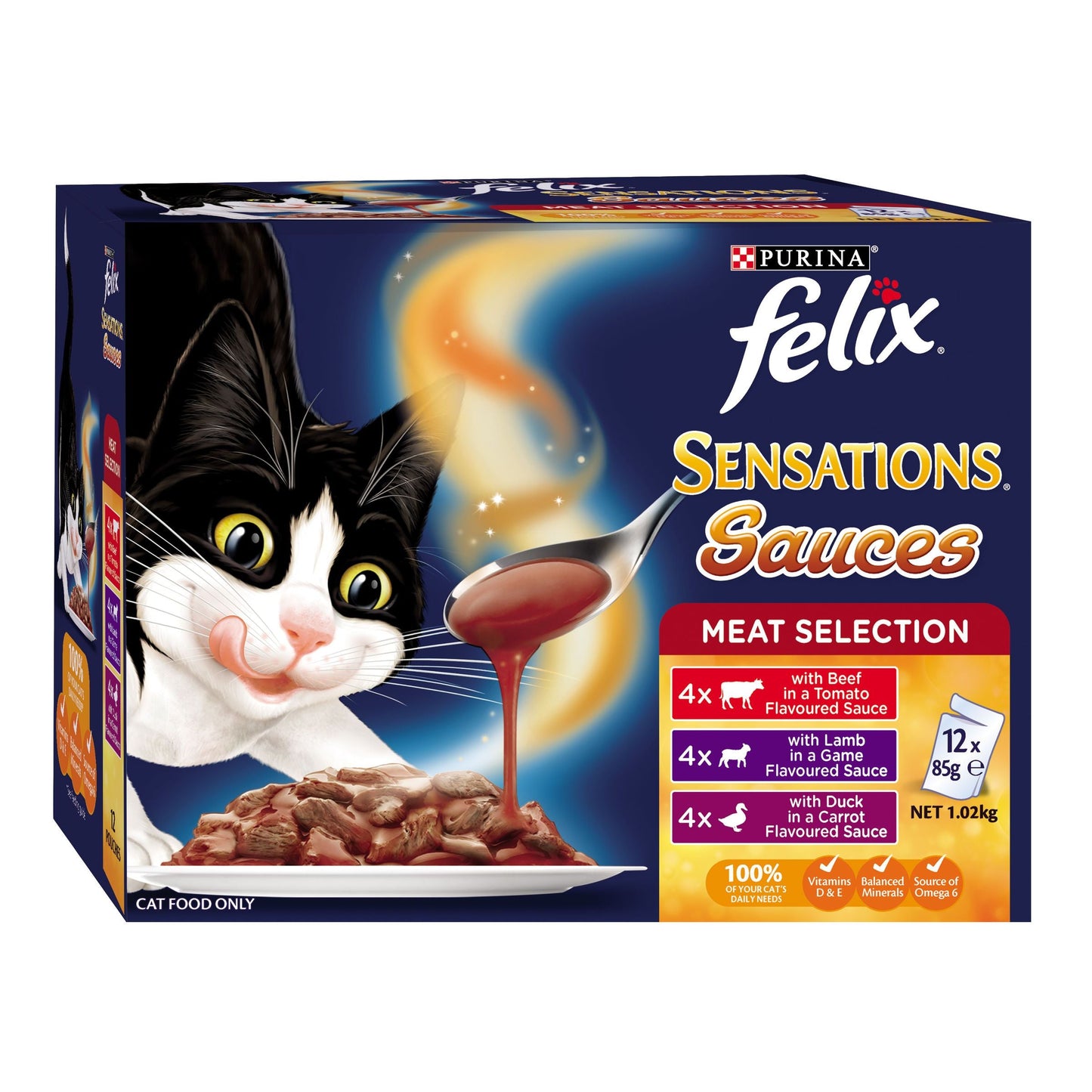 Felix Sensations Sauces Meat Selection Wet Cat Food