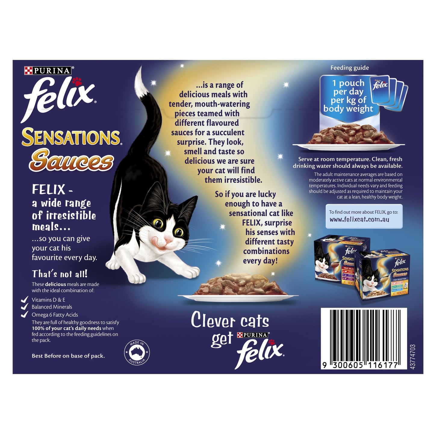Felix Sensations Sauces Meat Selection Wet Cat Food