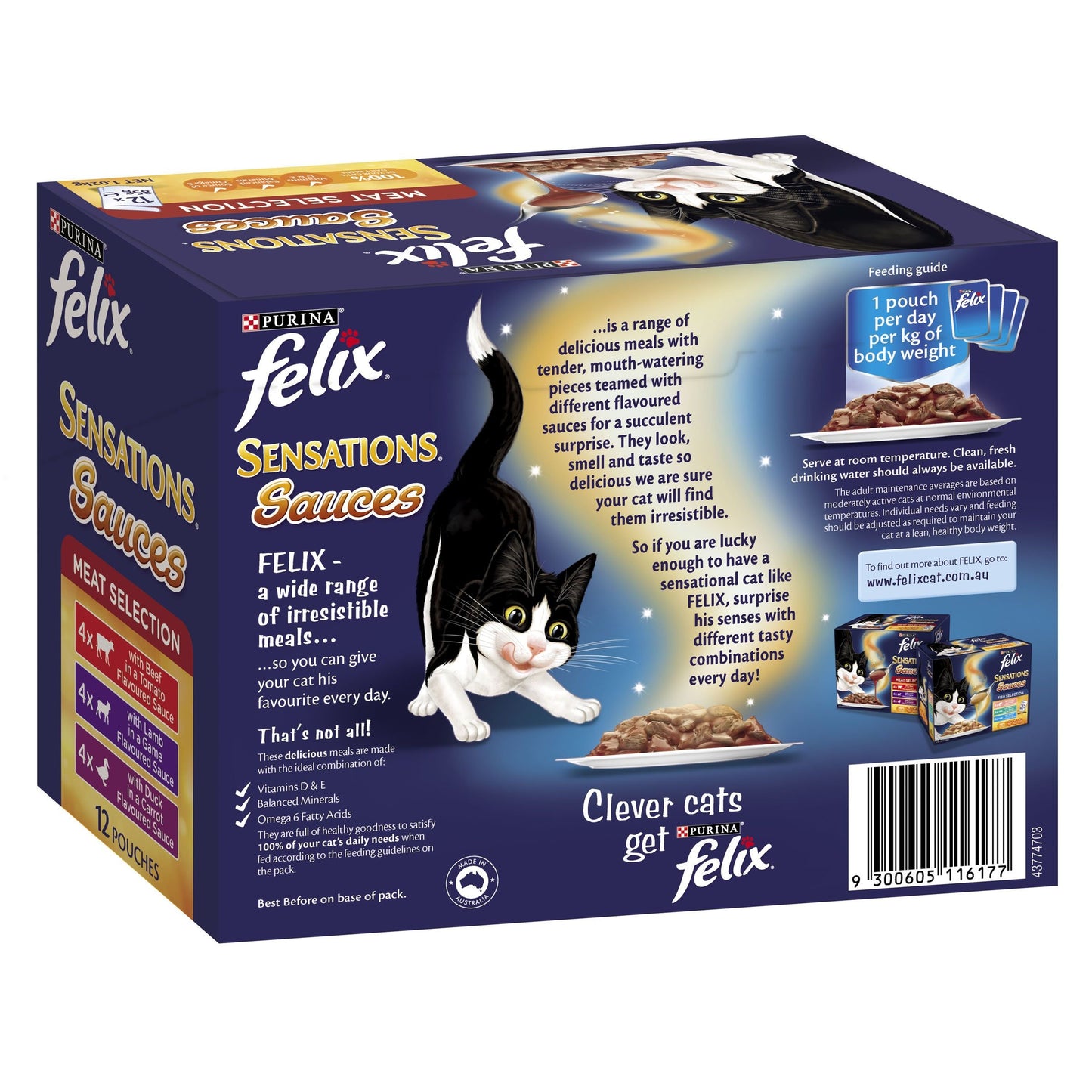 Felix Sensations Sauces Meat Selection Wet Cat Food