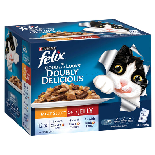 Felix Doubly Delicious Meat Wet Cat Food