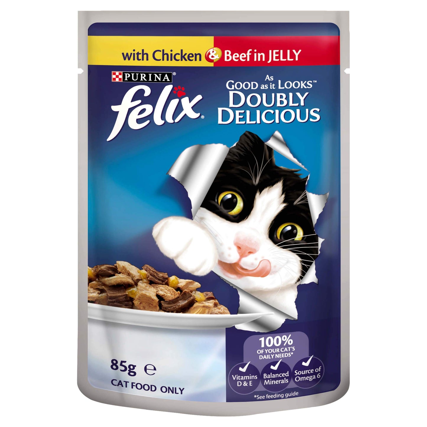 Felix Doubly Delicious Meat Wet Cat Food