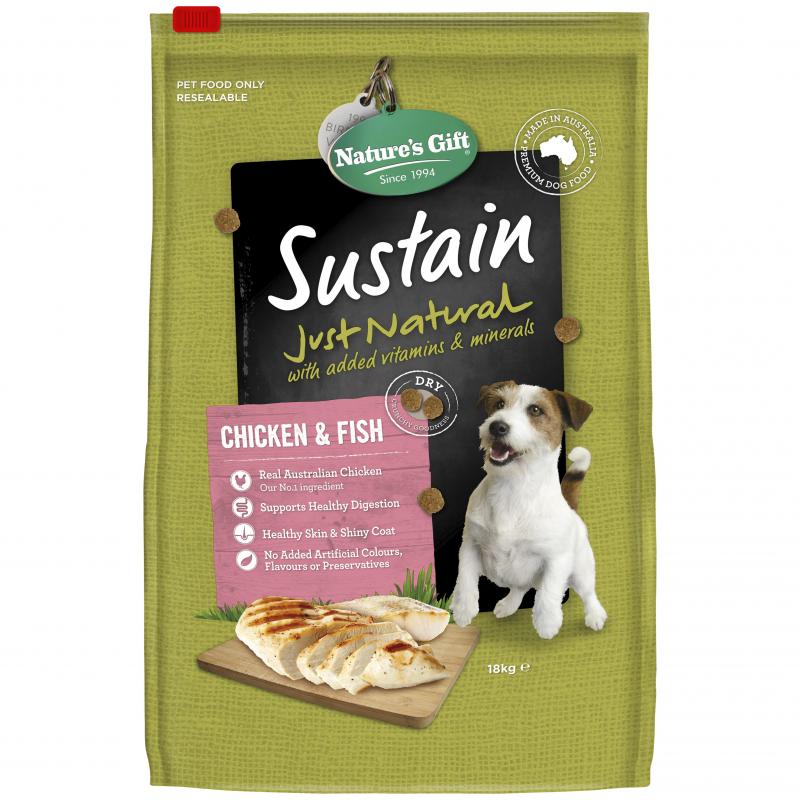 Nature's Gift Sustain Adult Chicken & Fish Dry Dog Food