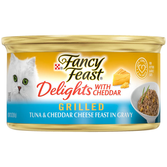 Fancy Feast Delights With Cheddar Grilled Tuna & Cheddar Cheese Wet Cat Food