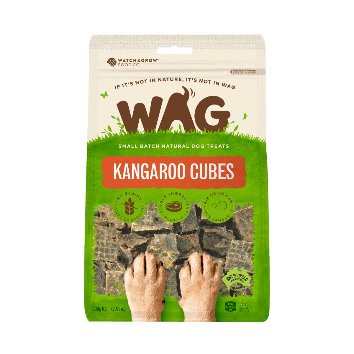 WAG Kangaroo Cubes Dog Treats